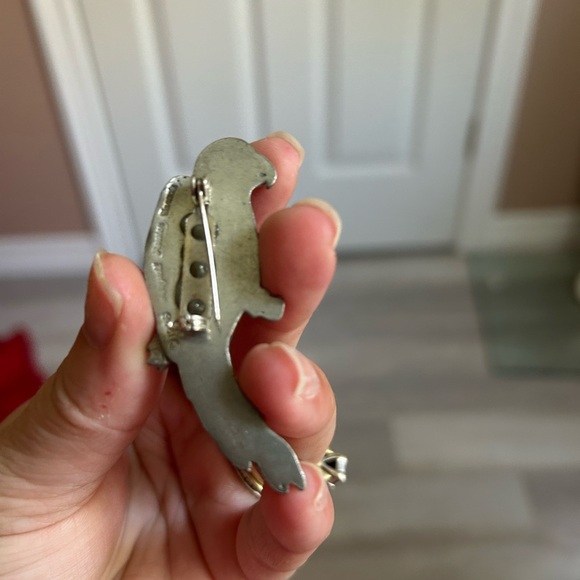 4/$50 Seagull 1986 pewter Silver Parrot Brooch 🦜 - Picture 6 of 8